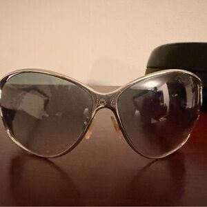 Class Roberto Cavalli Gold Sunglasses with Black Lenses